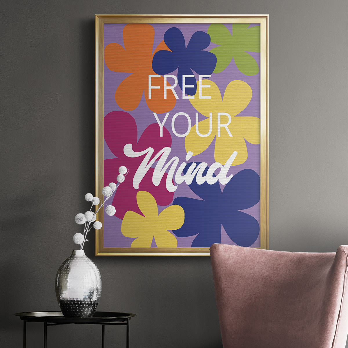 Free Your Mind - Modern Framed Canvas Print