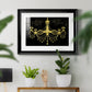 Golden Chandelier Premium Framed Print - Ready to Hang