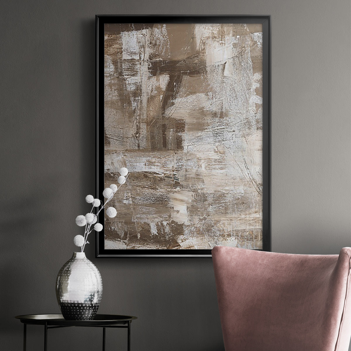 Bronzed II - Modern Framed Canvas Print