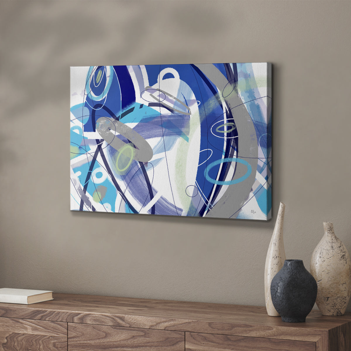 Blue Flow - Canvas Art Print