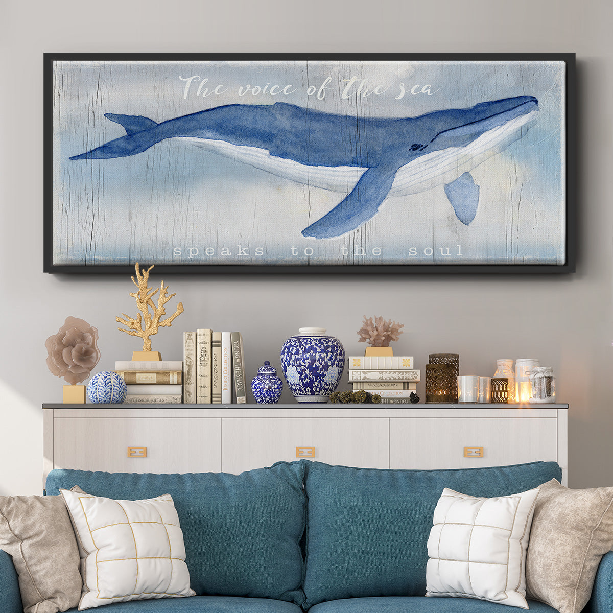 Voice of the Sea - Floater Framed Canvas Print