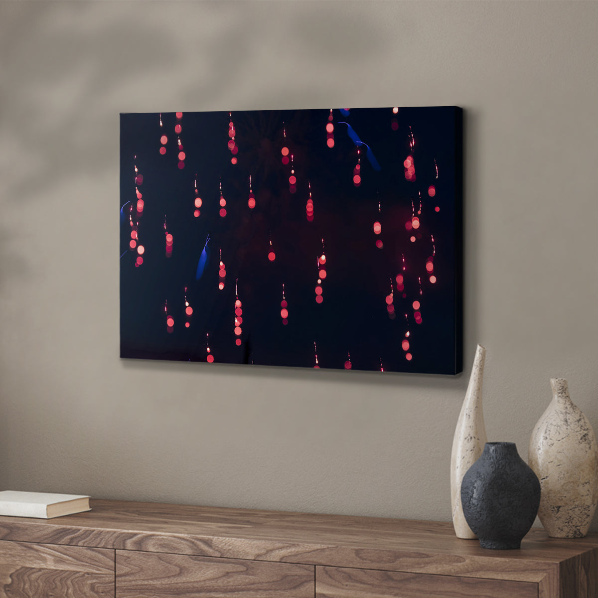 Crimson Constellation - Canvas Art Print