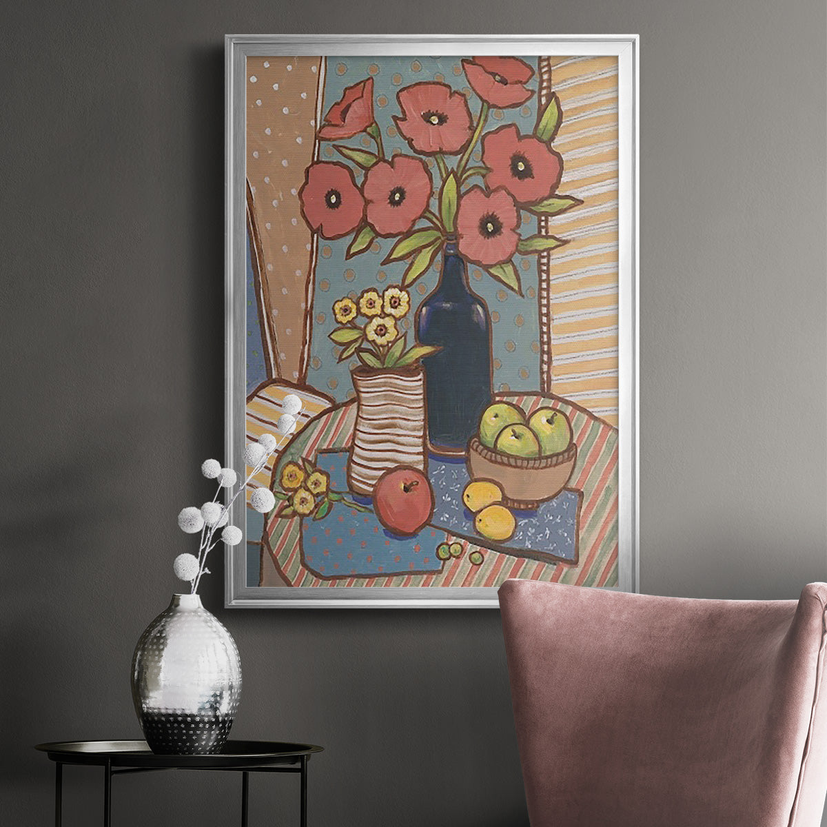 Table Still Life I - Modern Framed Canvas Print