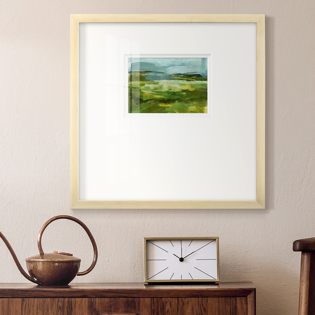 Emerald View I Premium Framed Print Double Matboard