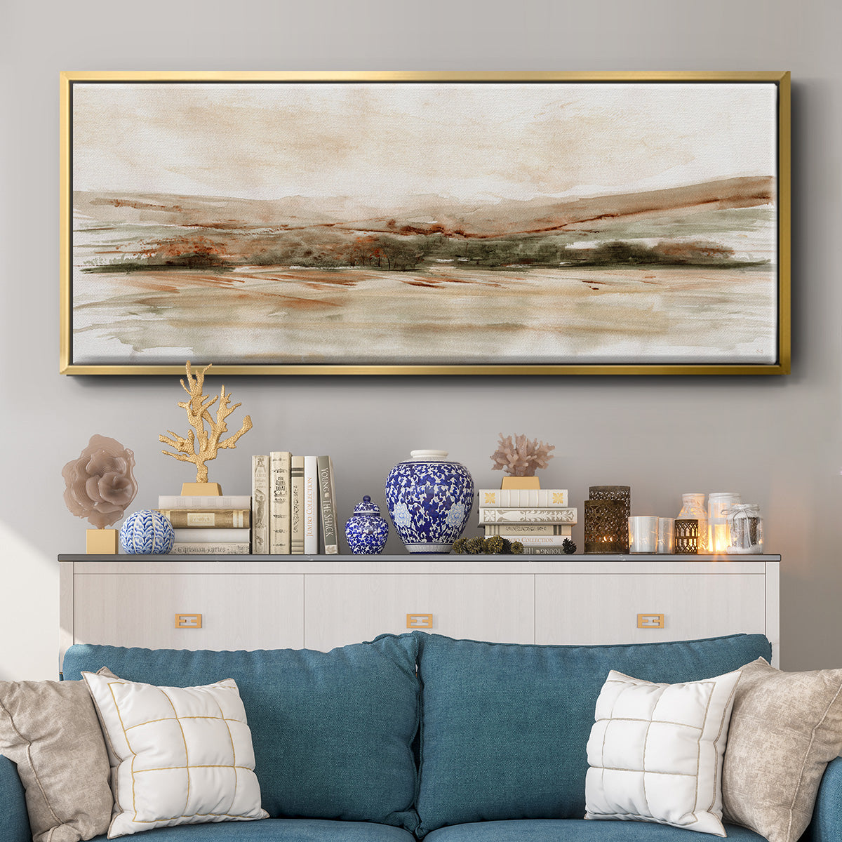 Fall Beech Mountain - Floater Framed Canvas Print