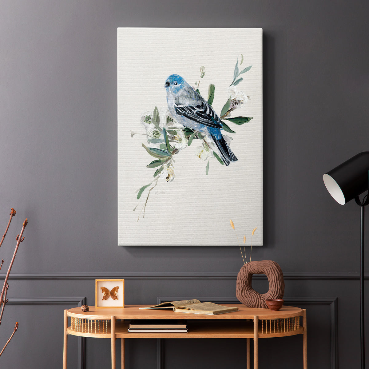 Bluebird Happy II - Canvas Art Print