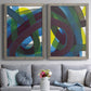 Cool Network I - Premium Framed Canvas 2 Piece Set - Ready to Hang