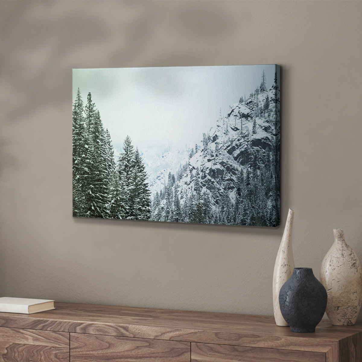 Snowfall in Cascadia II V1 - Canvas Art Print