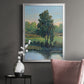 Tree by the Riverbank I - Modern Framed Canvas Print