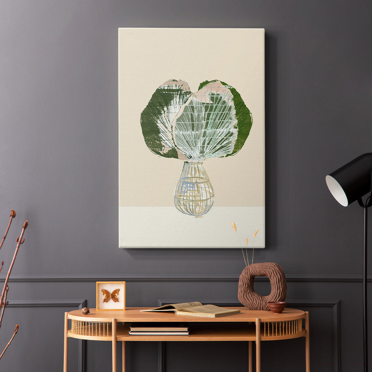 Woven Tropical Leaf I - Canvas Art Print