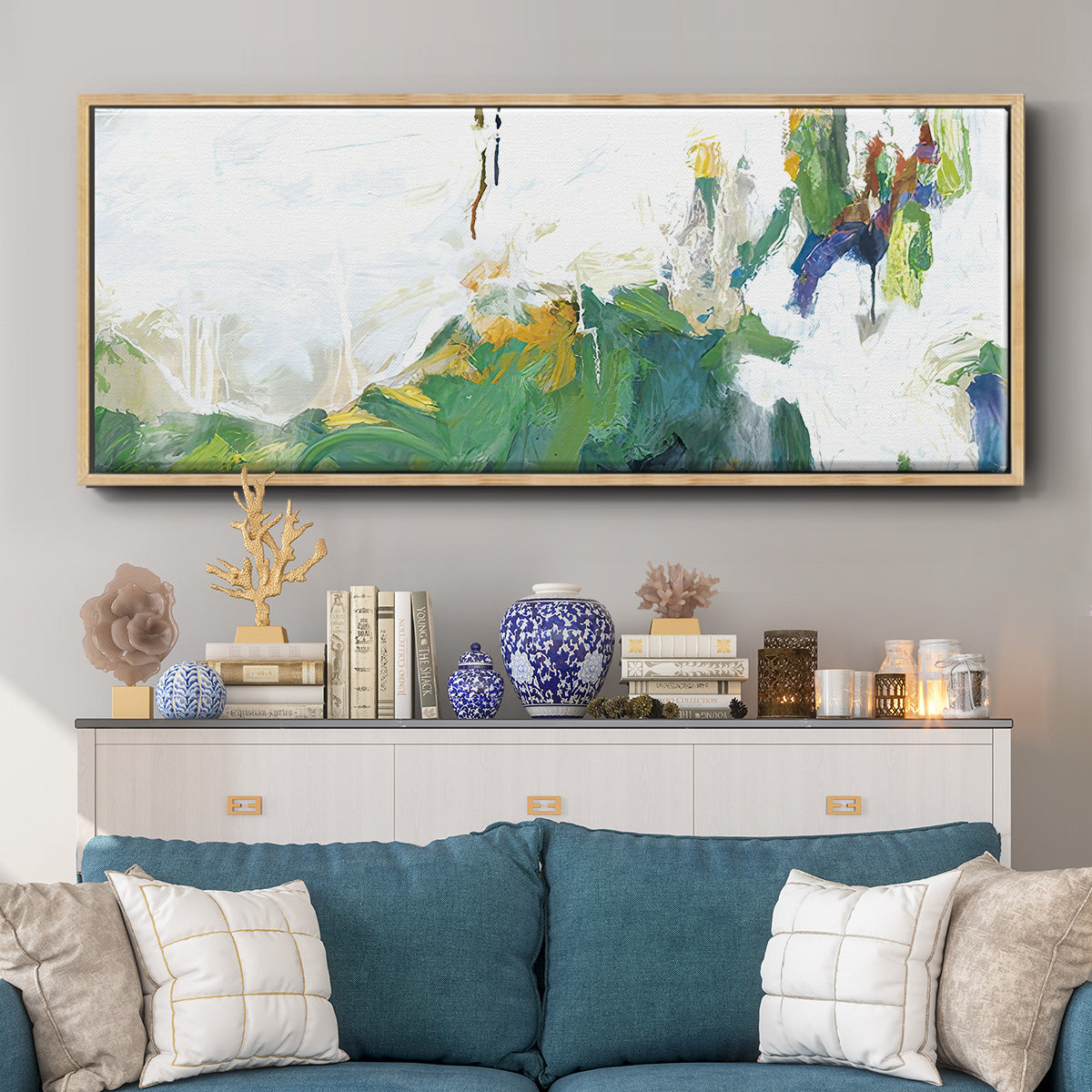 Hints of Spring - Floater Framed Canvas Print
