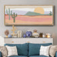 Cactus Plateau I - Floater Framed Canvas Print