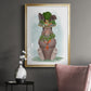 Rabbit Carrot Hat - Modern Framed Canvas Print