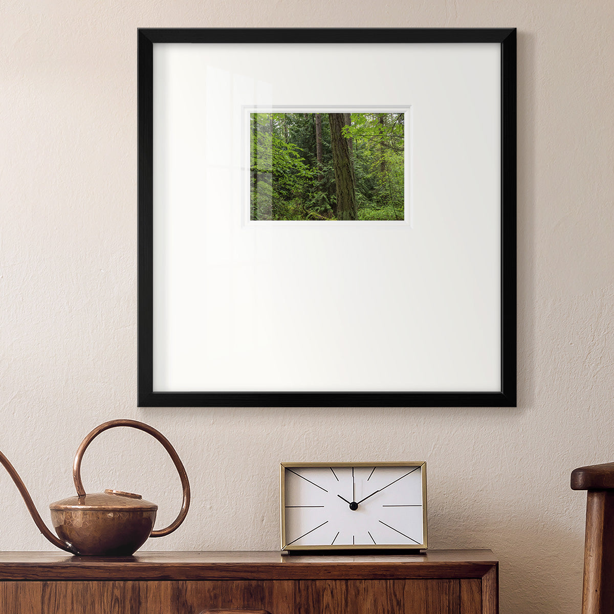 Calm of the Forest- Premium Framed Print Double Matboard