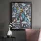 California Beach Blue Glass - Modern Framed Canvas Print