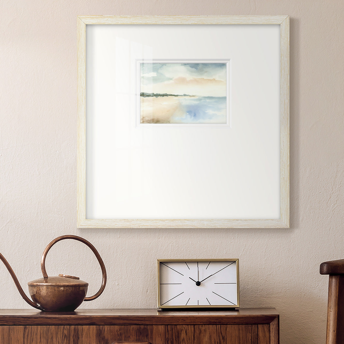 Simple Sea Premium Framed Print Double Matboard