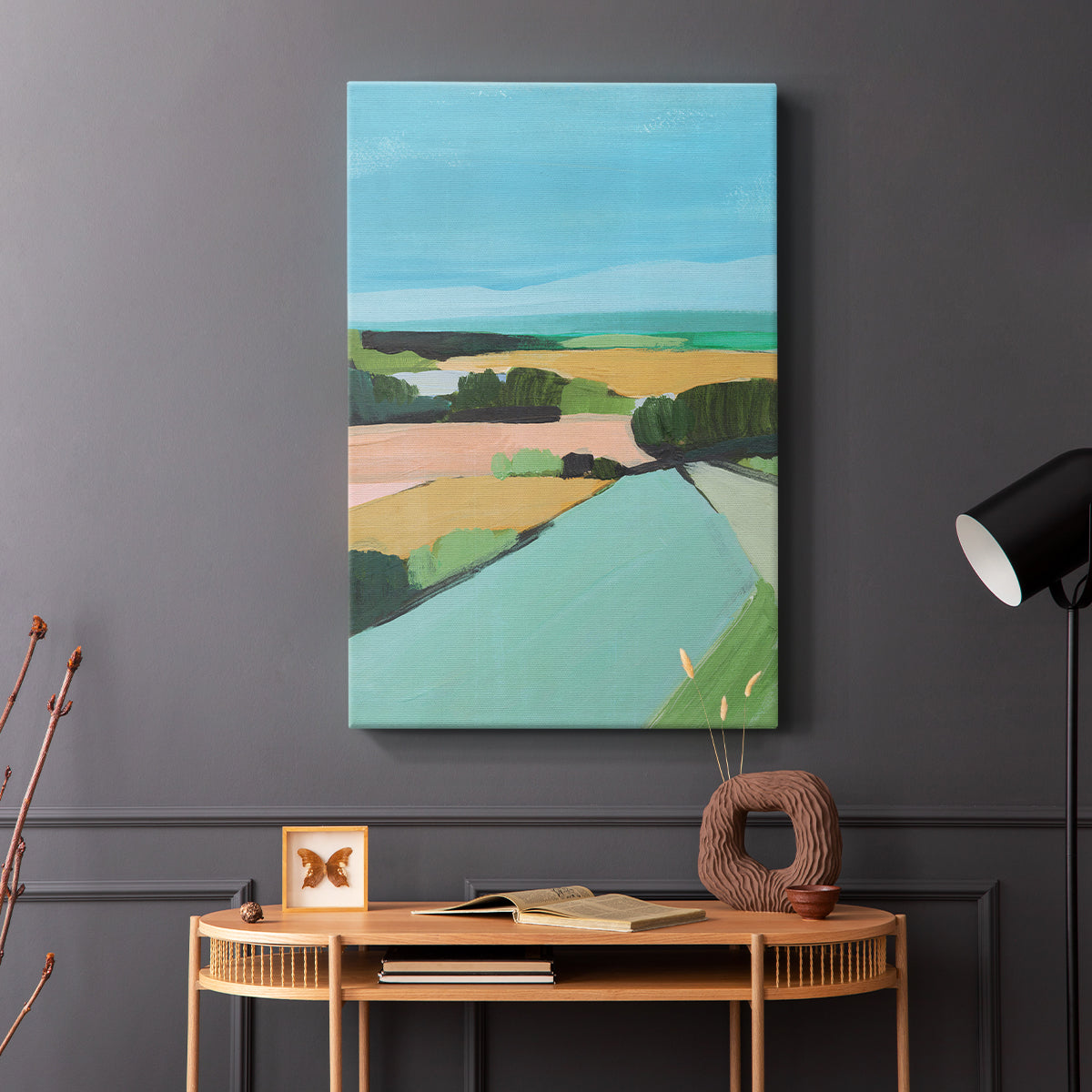 Bright Colored Countryside II - Canvas Art Print