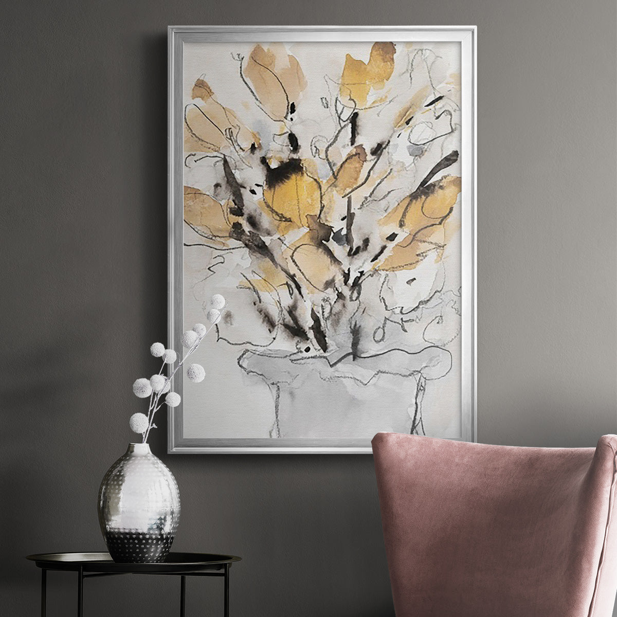 Seasonal Gatherings II - Modern Framed Canvas Print