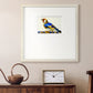 Blue Gold Finch Premium Framed Print Double Matboard