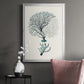 Antique Coastal Coral III - Modern Framed Canvas Print