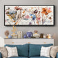 Pop Garden - Floater Framed Canvas Print