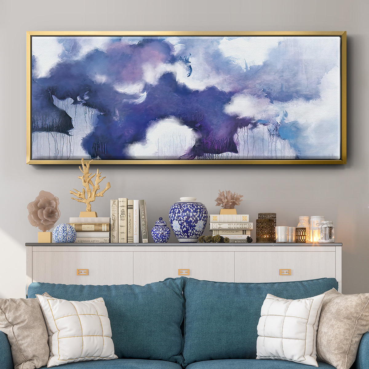 Acquiesce - Floater Framed Canvas Print