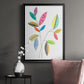 Color Pop Leaves III - Modern Framed Canvas Print