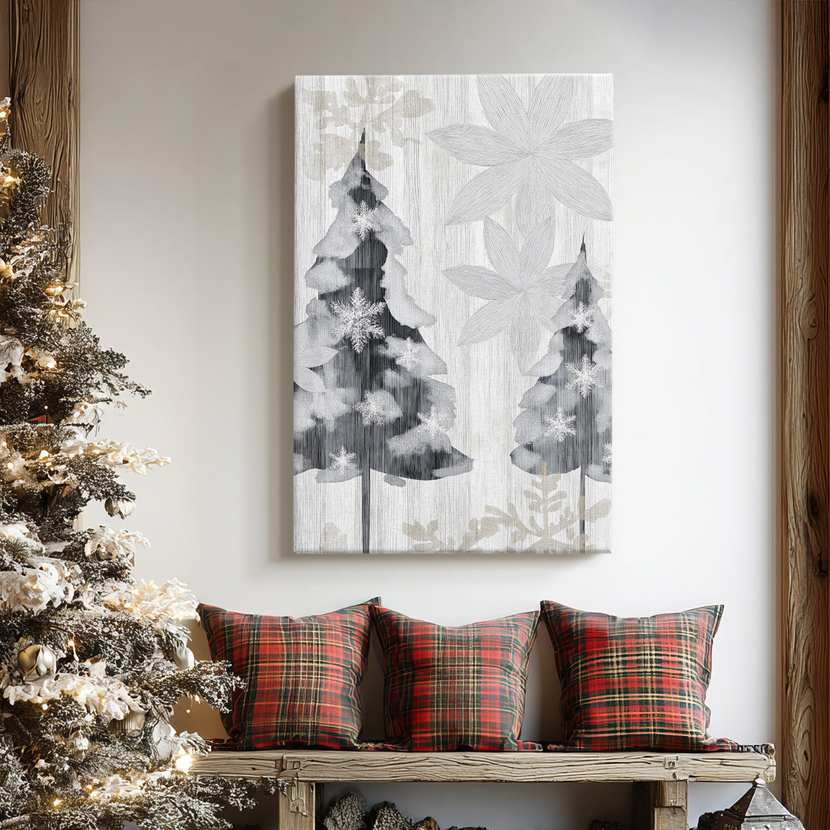 Silver Night Whisper - Canvas Art Print