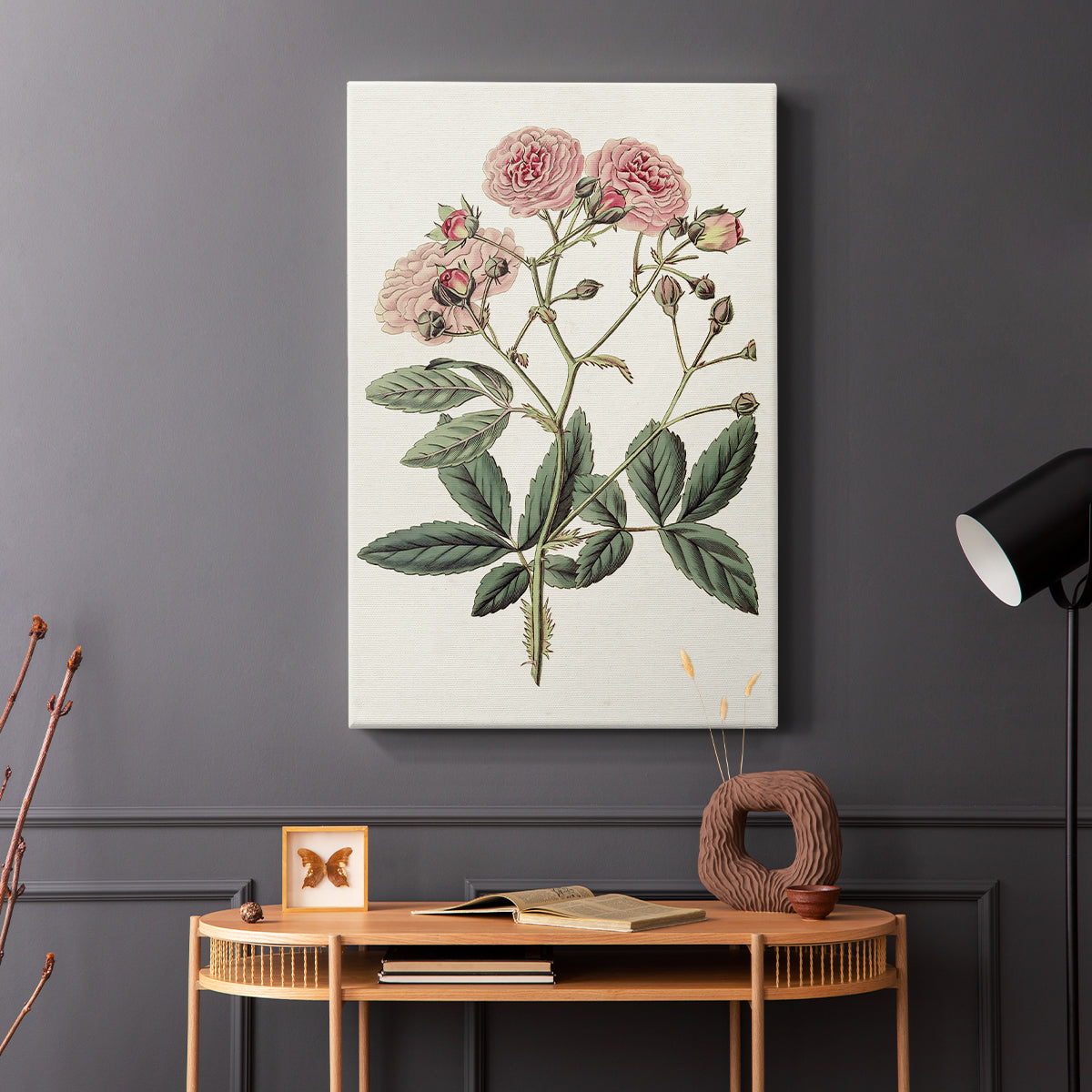 Pink Floral Mix V - Canvas Art Print