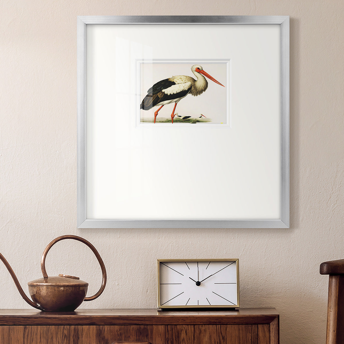 Odd Crane Premium Framed Print Double Matboard