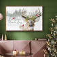 Holiday Deer Collection A - Floater Framed Canvas Print