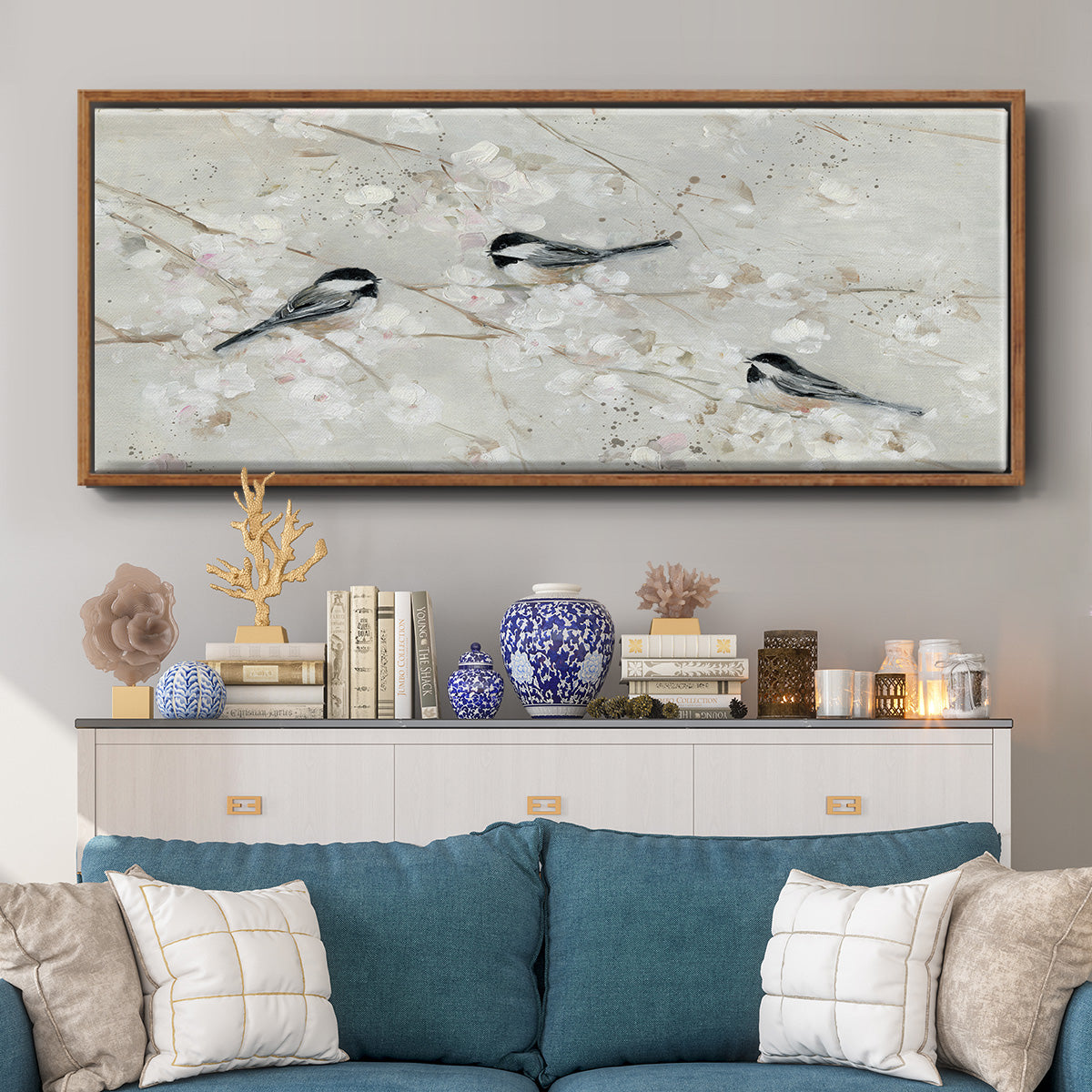 Nature's Confetti II - Floater Framed Canvas Print