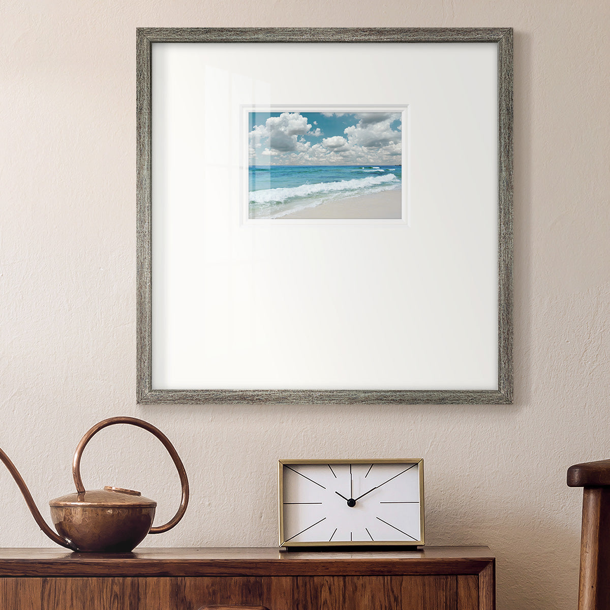 Beach Bliss Premium Framed Print Double Matboard