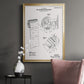 Toilet Paper Patent III - Modern Framed Canvas Print