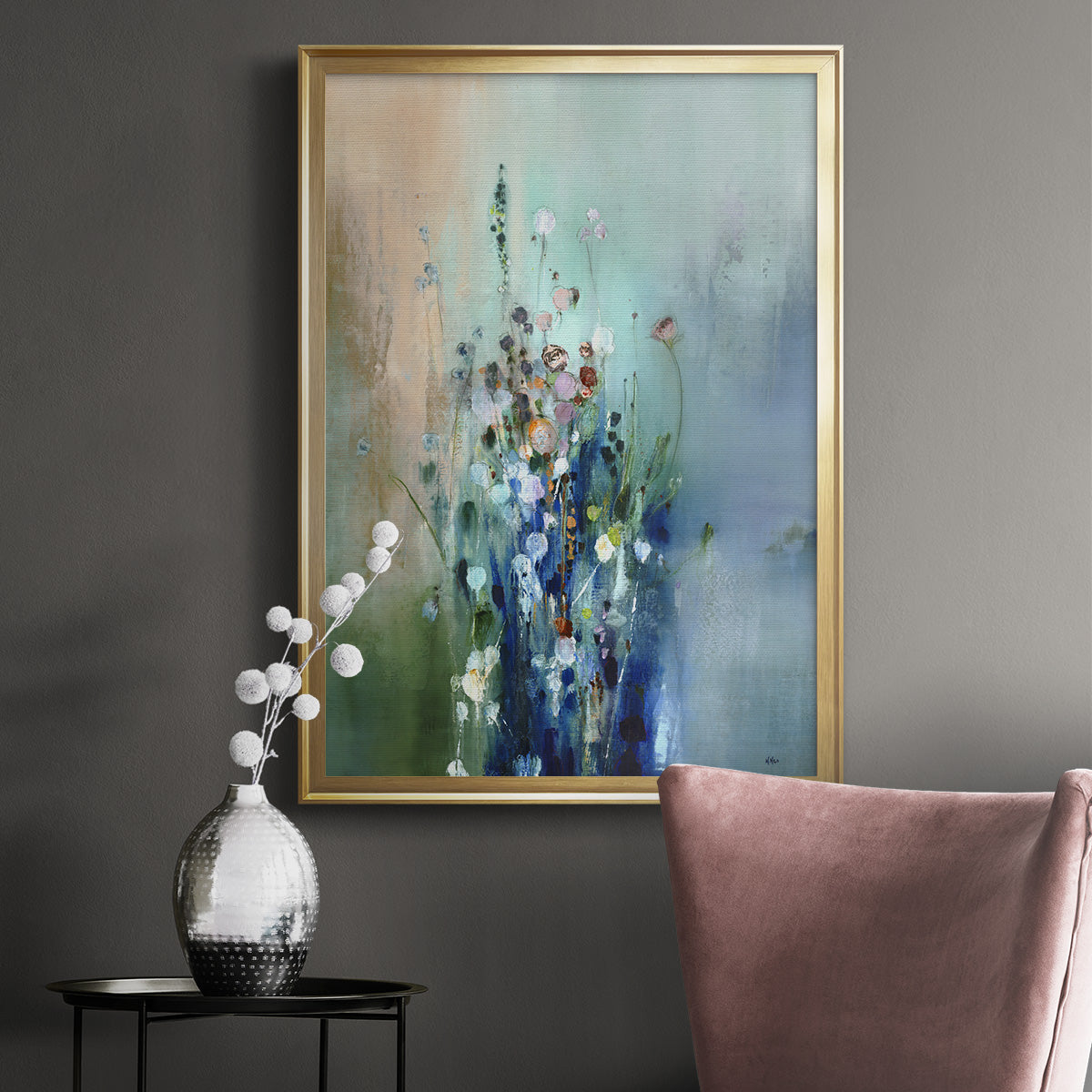 Current Air II - Modern Framed Canvas Print