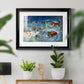 Warm Holiday Memories - Modern Framed Art Print