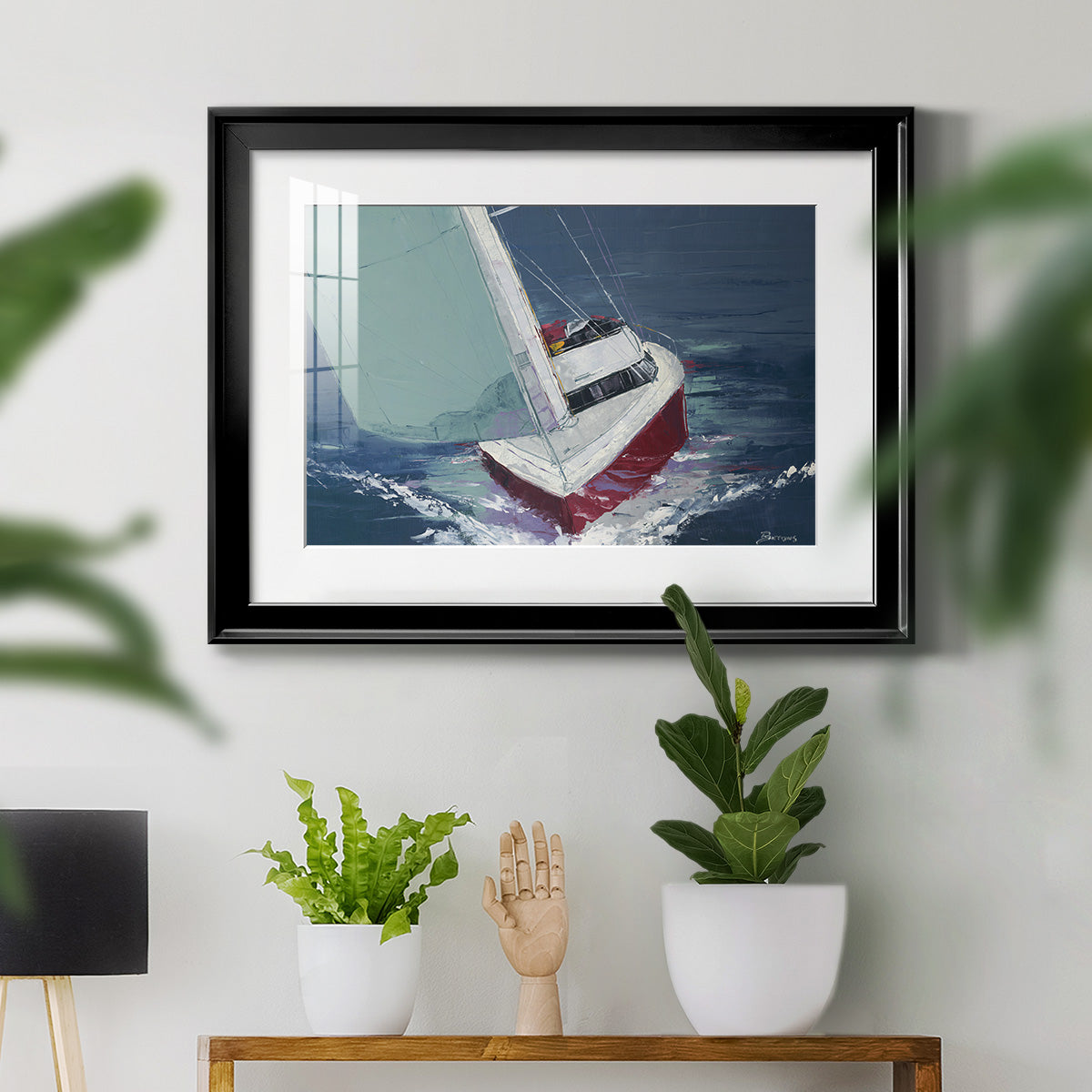 Day Sailing Premium Framed Print - Ready to Hang