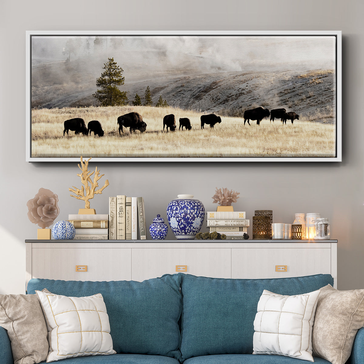 Heading Home - Floater Framed Canvas Print