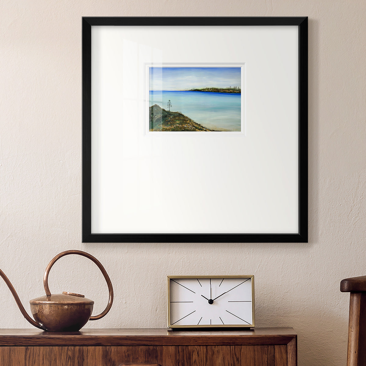 On a Clear Day Premium Framed Print Double Matboard