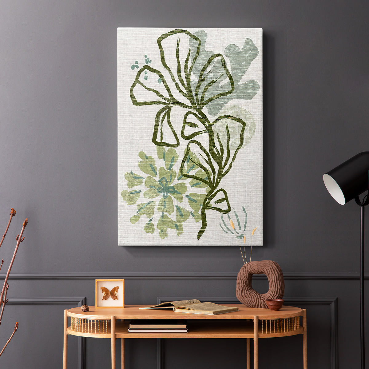 Coral Blockprint III - Canvas Art Print