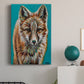 Teal Fox Premium Gallery Wrapped Canvas - Ready to Hang