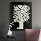 Floral Silhouette - Modern Framed Canvas Print