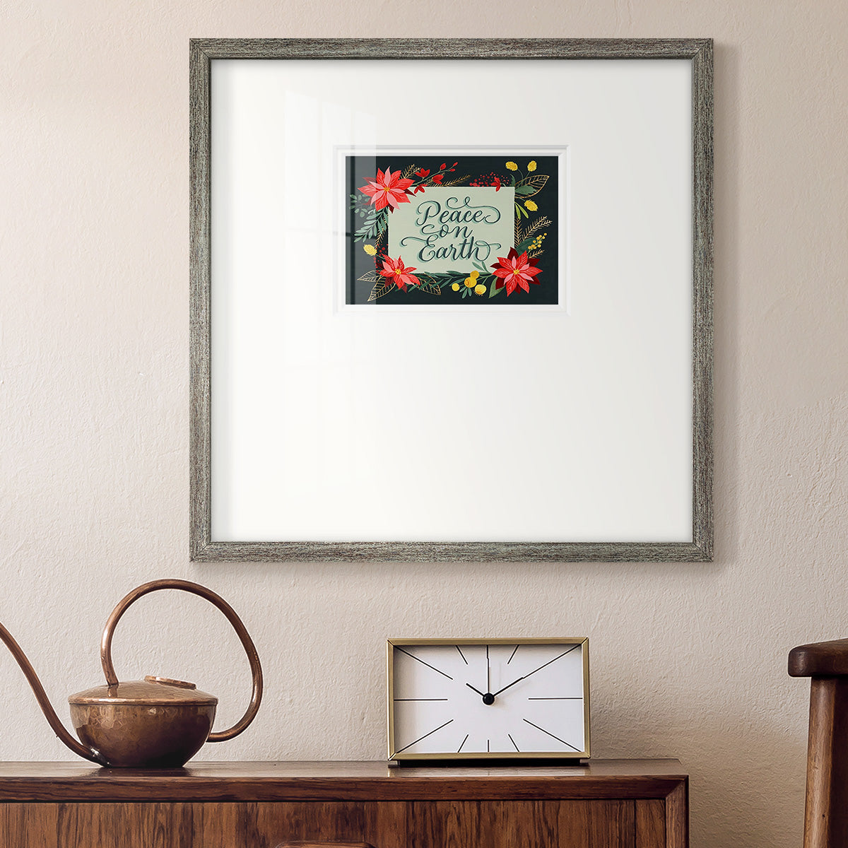 Bright Christmas Night  II Premium Framed Print Double Matboard