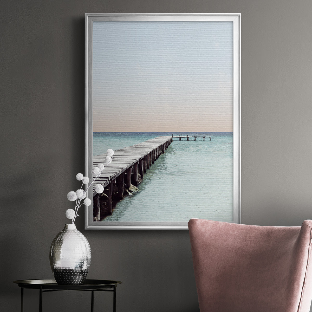 La Playa - Modern Framed Canvas Print