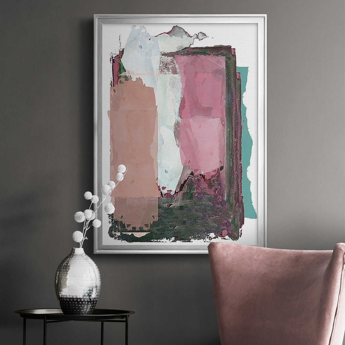 Brights Soft Wash II - Modern Framed Canvas Print