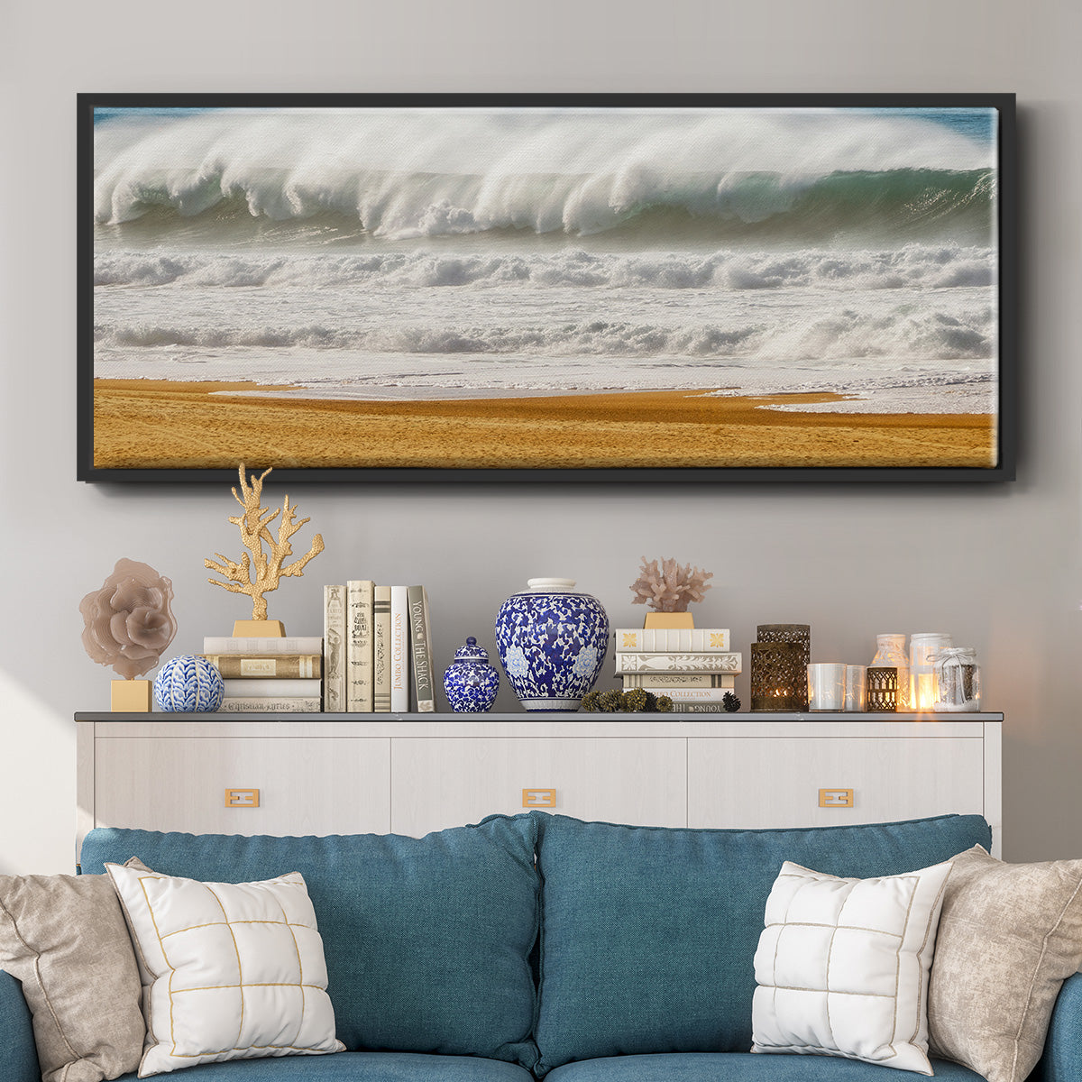 The Challenge - Floater Framed Canvas Print