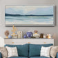 Cream Coastline I - Floater Framed Canvas Print