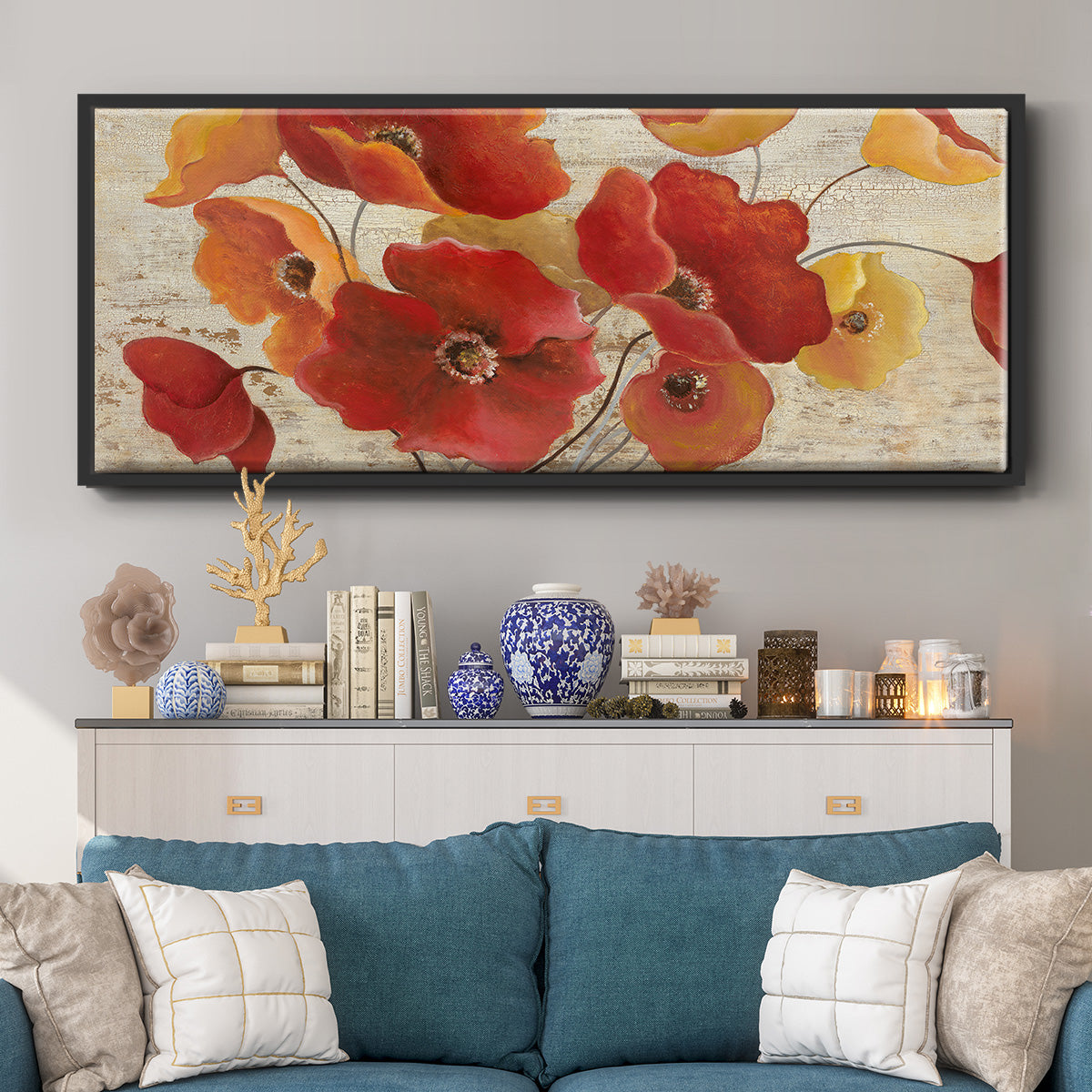 Flanders Fields - Floater Framed Canvas Print
