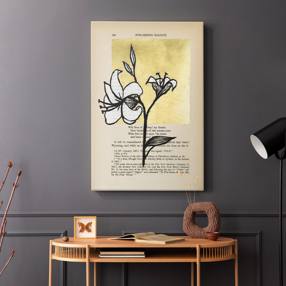 Floral Diary IV - Canvas Art Print