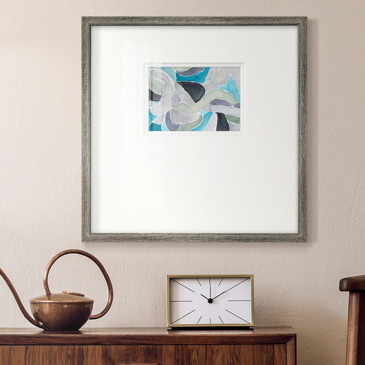 Subtle Billows II Premium Framed Print Double Matboard